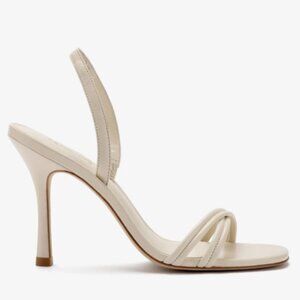 Larroude Annie Sandal, Size 9.5 in Ivory